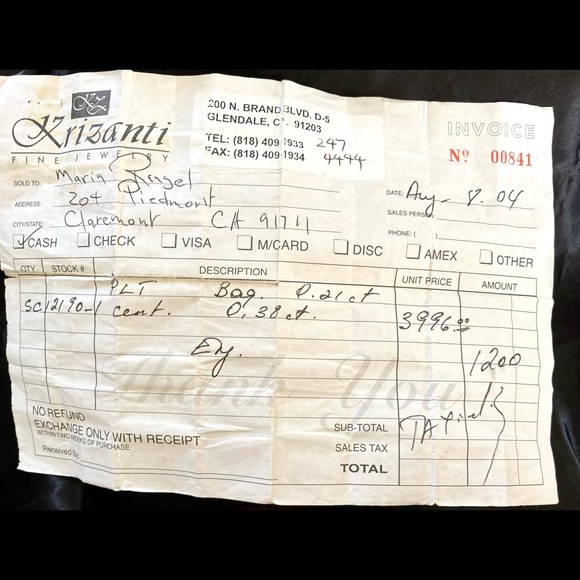 Engagement platinum ring - Picture 7 of 7